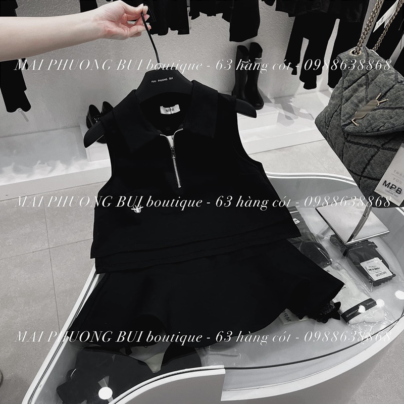 Set ong cổ bẻ khoá bạc mai phương bùi fulltagmac 2 tem