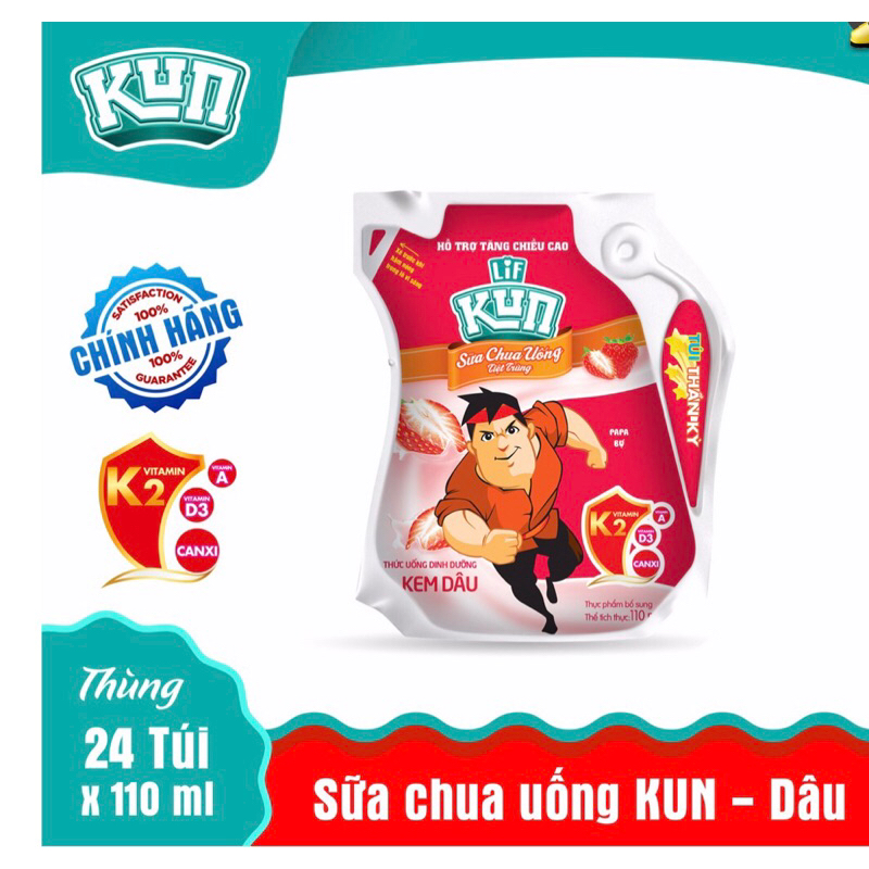 Sữa Kun túi