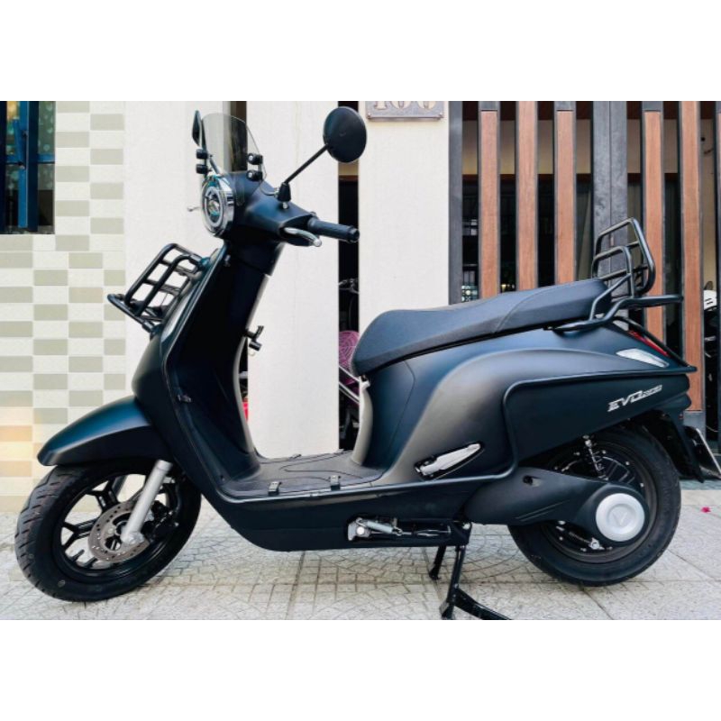 Combo 3 món baga xe điện VinFast EVO200 gồm: Baga trước + Baga tựa lưng + Khung bảo vệ