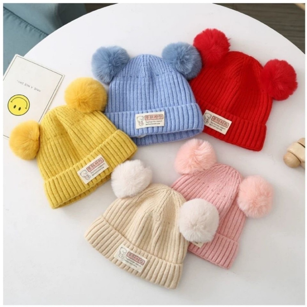 Mũ len cho bé, Mũ len bé trai bé gái dày ấm  Nami Kids