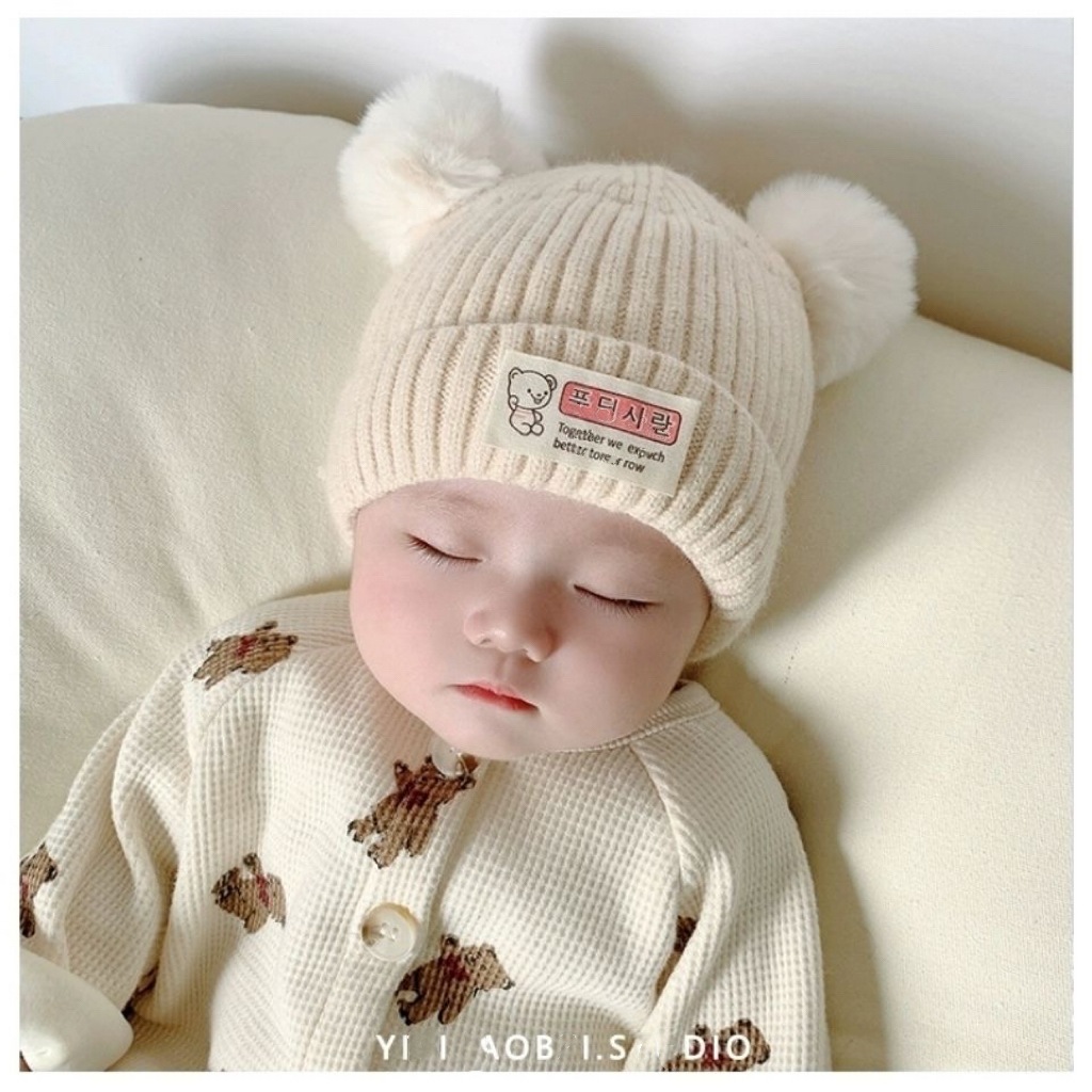 Mũ len cho bé, Mũ len bé trai bé gái dày ấm  Nami Kids