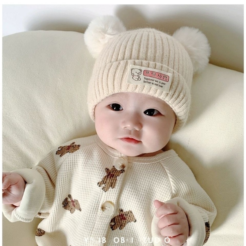 Mũ len cho bé, Mũ len bé trai bé gái dày ấm  Nami Kids