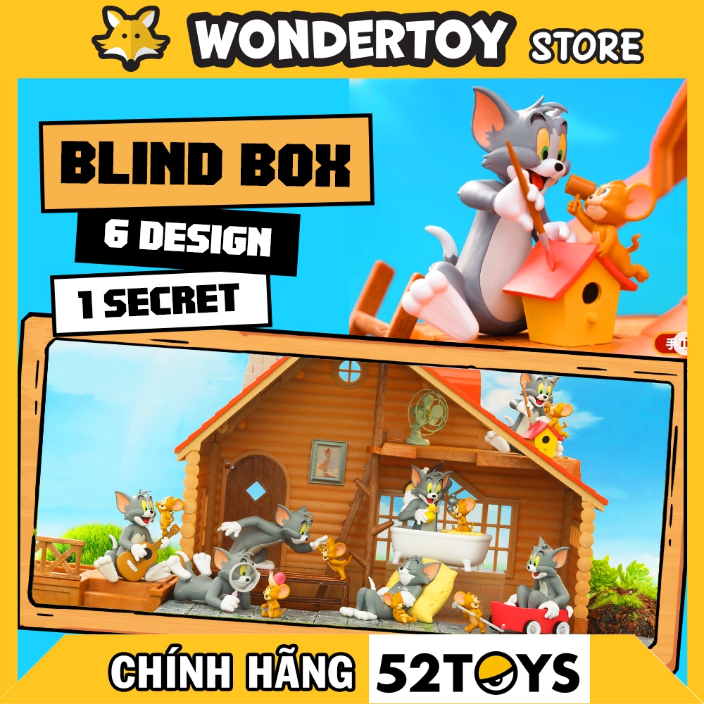 Mô hình 52Toys Tom and Jerry Good Friends One Day Blind Box (Hộp Mù) - Hàng chính hãng