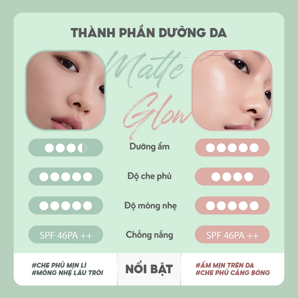 [NHẬP COSLAN4 -200K] [NEW] LANEIGE Phấn Nước Kiềm Dầu Chống Nước Che Khuyêt Điểm 50H Neo Cushion Matte 15g + Kèm Lõi