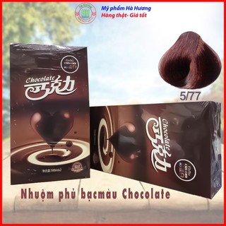 Nhuộm đen màu Chocolate, nhuộm đen màu Socola 2*500ml loại 1