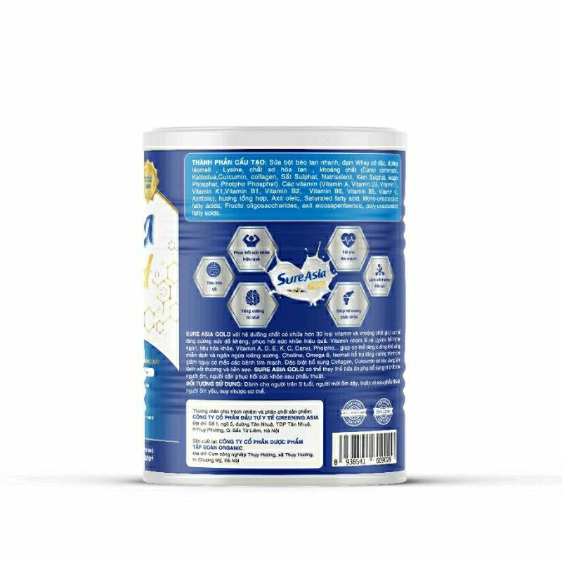 Sữa Dinh Dưỡng Asia Gold HCN 900g