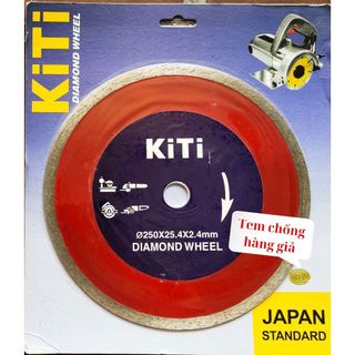 Lưỡi cắt gạch - lưỡi cắt đá 250mm không răng hiệu kiti - hàng xịn