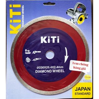 Lưỡi cắt gạch - lưỡi cắt đá 230mm không răng hiệu kiti - hàng xịn