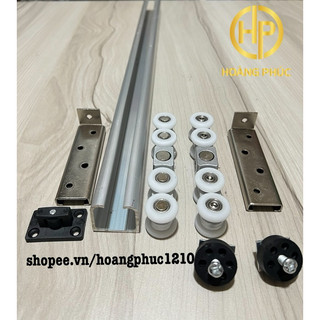 2mét ray treo loại dày xịn kèm bánh xe treo 