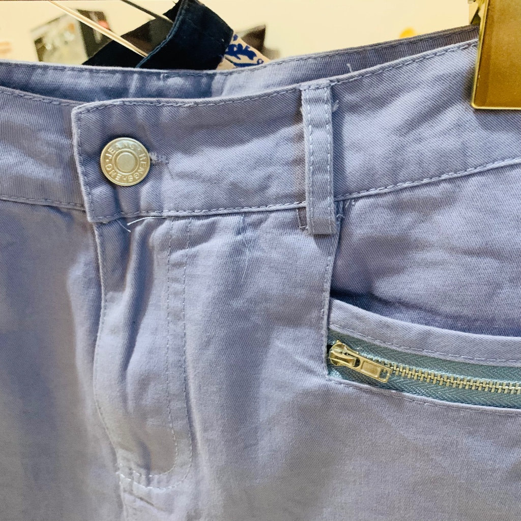 Quần váy kaki màu tím môn No Brand