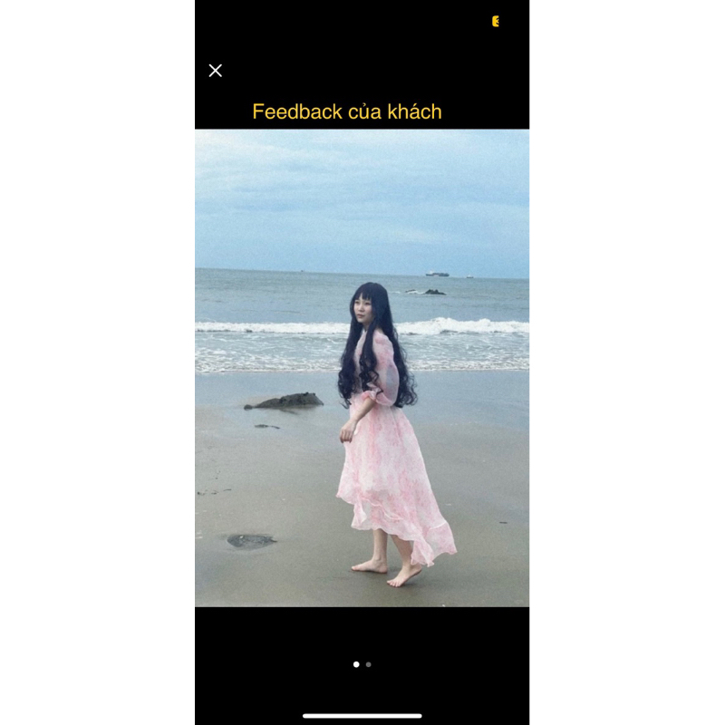 Váy công chúa đuôi tôm tà dài bồng bềnh xinh