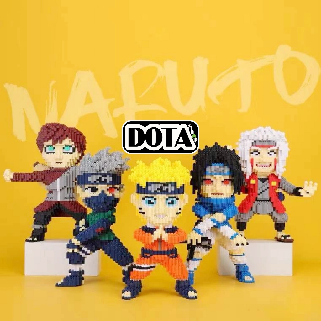 Mô Hình Lắp Ráp Nhân Vật Hoạt Hình Lego Naruto & Kakashi Size Lớn 36cm Chuẩn Mẫu Cho Bé| Dota Shop