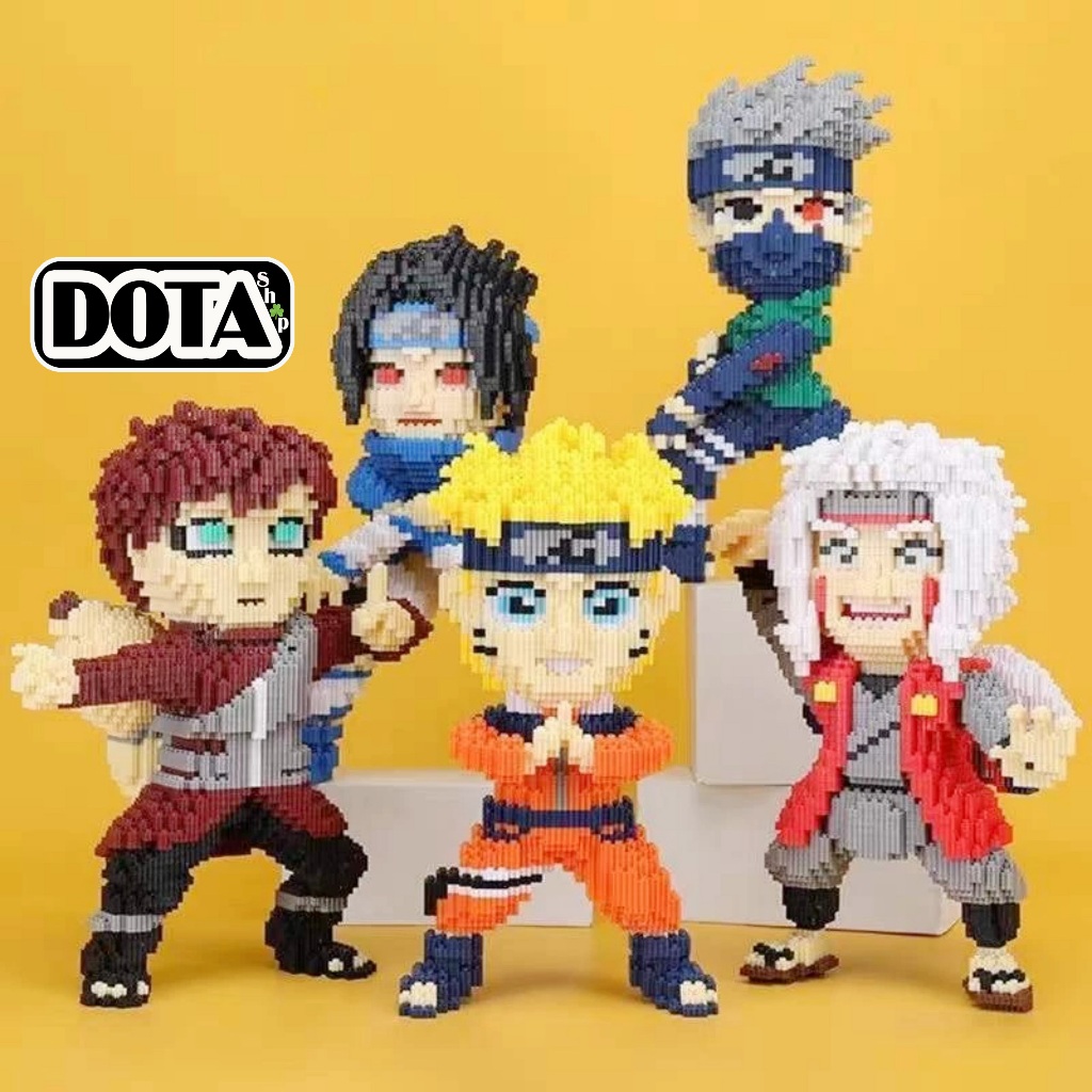 Mô Hình Lắp Ráp Nhân Vật Hoạt Hình Lego Naruto & Kakashi Size Lớn 36cm Chuẩn Mẫu Cho Bé| Dota Shop