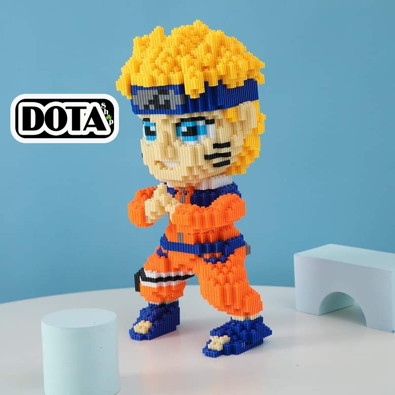 Mô Hình Lắp Ráp Nhân Vật Hoạt Hình Lego Naruto & Kakashi Size Lớn 36cm Chuẩn Mẫu Cho Bé| Dota Shop