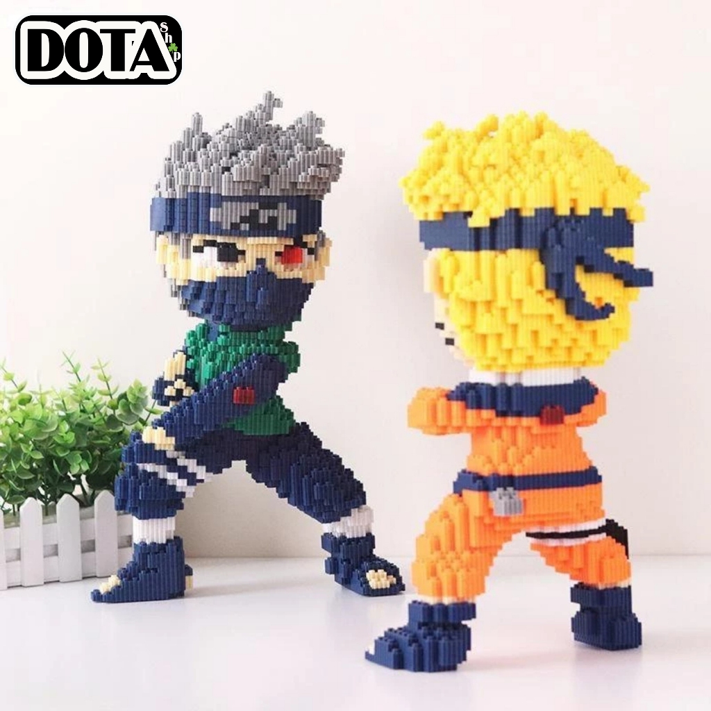 Mô Hình Lắp Ráp Nhân Vật Hoạt Hình Lego Naruto & Kakashi Size Lớn 36cm Chuẩn Mẫu Cho Bé| Dota Shop