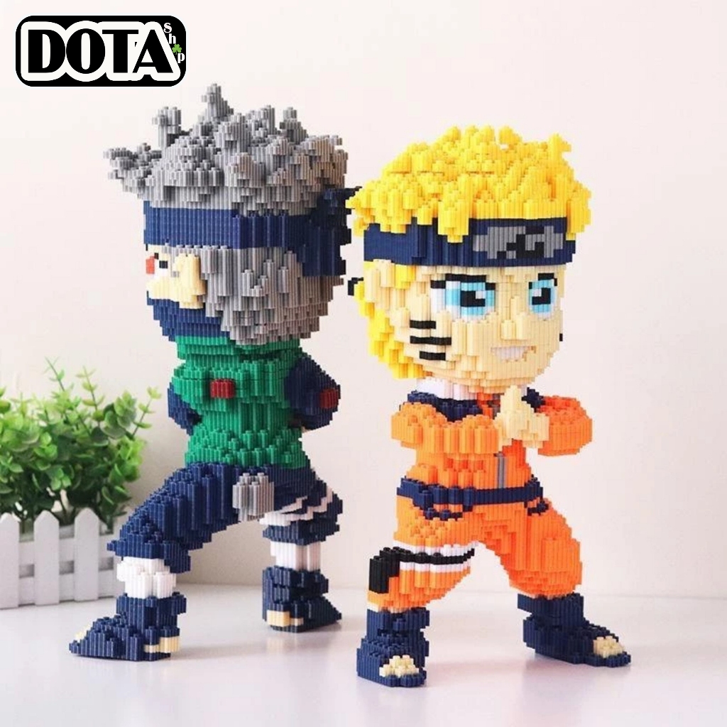 Mô Hình Lắp Ráp Nhân Vật Hoạt Hình Lego Naruto & Kakashi Size Lớn 36cm Chuẩn Mẫu Cho Bé| Dota Shop