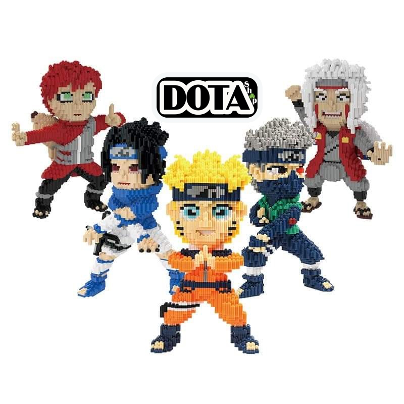 Mô Hình Lắp Ráp Nhân Vật Hoạt Hình Lego Naruto & Kakashi Size Lớn 36cm Chuẩn Mẫu Cho Bé| Dota Shop