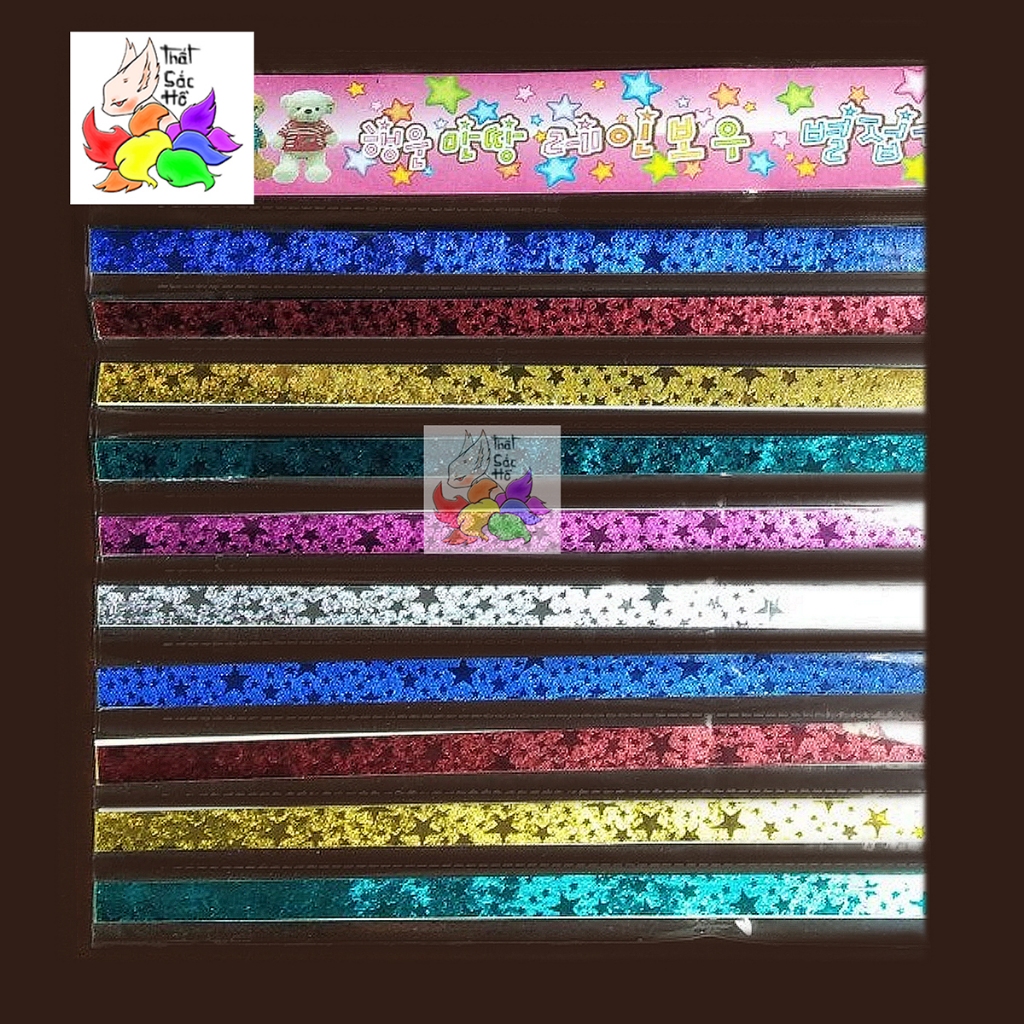 Giấy gấp sao, giấy gấp ngôi sao 50 tờ, xà cừ