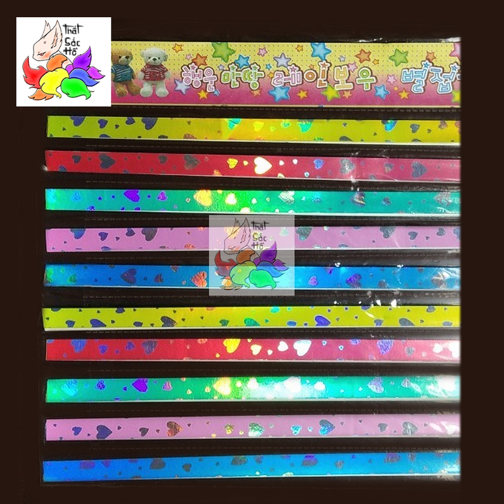 Giấy gấp sao, giấy gấp ngôi sao 50 tờ, xà cừ