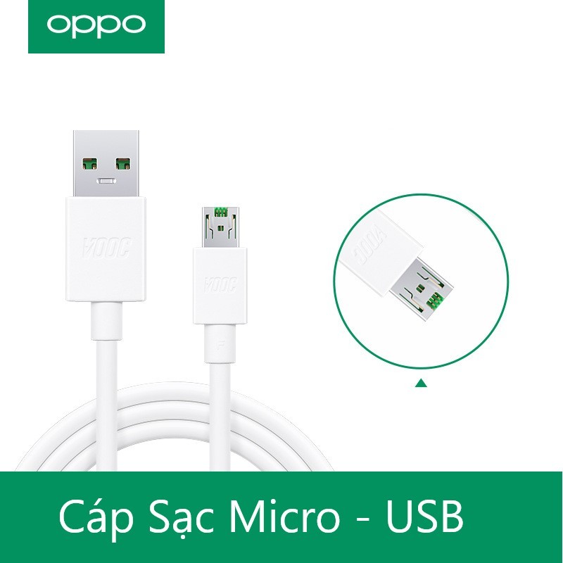 Dây Cáp Sạc Nhanh Vooc 4A - Dây Sạc Dùng Cho OPPO / REALME - F9, F11,F11 PRO,NEO 5, NEO 7, A92, RENO 2F, RENO 2, RENO 4