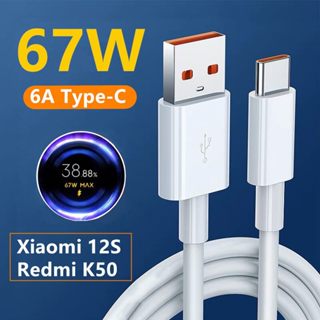 (Zin) Dây Sạc Nhanh Xiaomi 67W / 33W Cáp 6A - Hỗ Trợ Mi Turbo 67W Max Và Chạy Số Thập Phân..