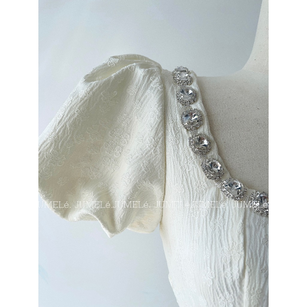 Đầm thiết kế dự tiêc đính đá mộc dress