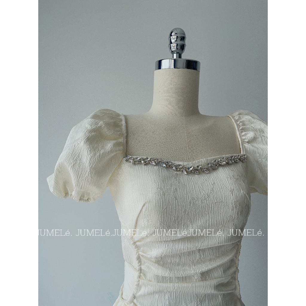 Đầm thiết kế dự tiêc đính đá maci dress