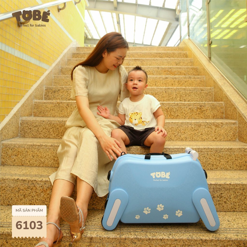 Vali du lịch BINO Tobé có dây kéo tiện lợi 4 in 1 cho bé - Umee Babycare