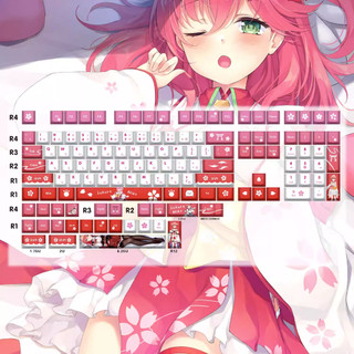 Keycap Vtuber hololive Cherry profile, chất liệu PBT