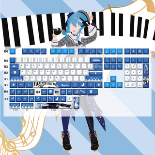 Keycap Vtuber hololive Cherry profile, chất liệu PBT