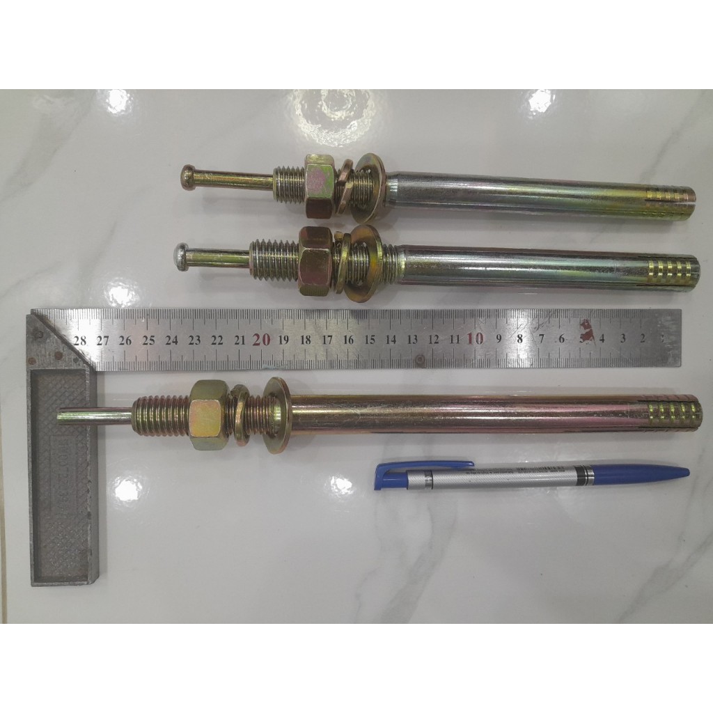 Tắc kê nở sắt M16 Dài 190mm, M16 dài 150mm, lắp đặt cầu nâng hai trụ, 4 trụ, cắt kéo