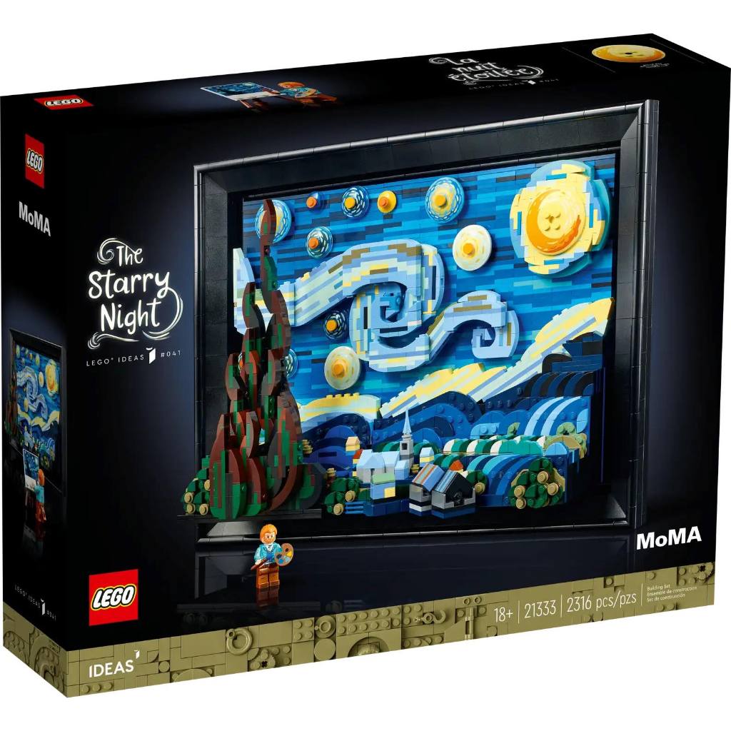 Lego 21333  THE STARRY NIGHT BỨC TRANH ĐÊM ĐẦY SAO CỦA Vincent van Gogh