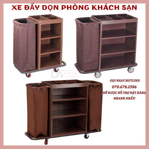 XE ĐẨY DỌN PHÒNG KHÁCH SẠN CAO CẤP, XE LÀM BUỒNG PHÒNG ĐA NĂNG CAO CẤP