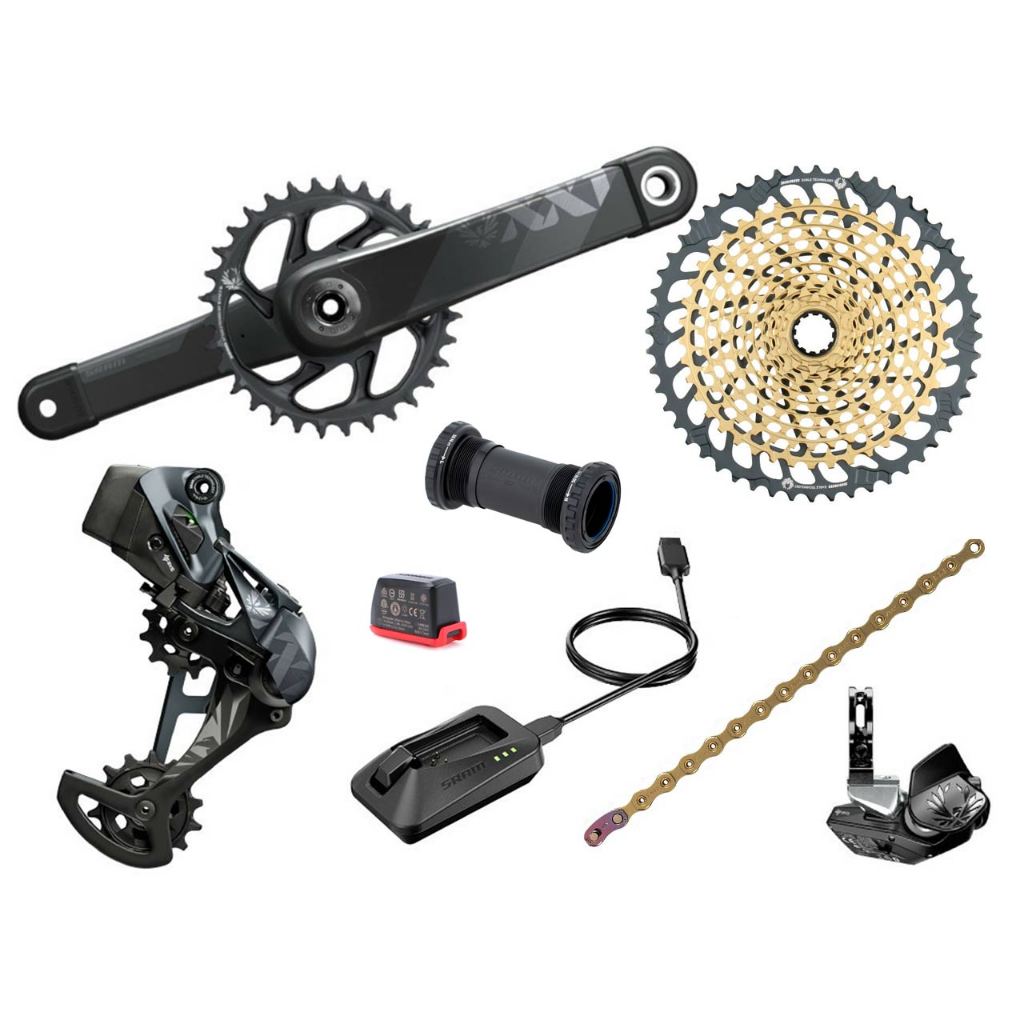 Groupset SRAM XX1 Eagle AXS 1×12 – 52T Gold | 170mm – 34T | DUB | BSA 68 mm | 73 mm