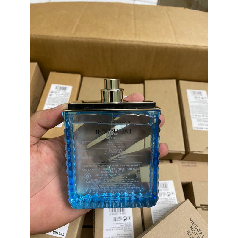 Nước Hoa Tester Versace Man Eau Fraiche For Men Edt 100ml