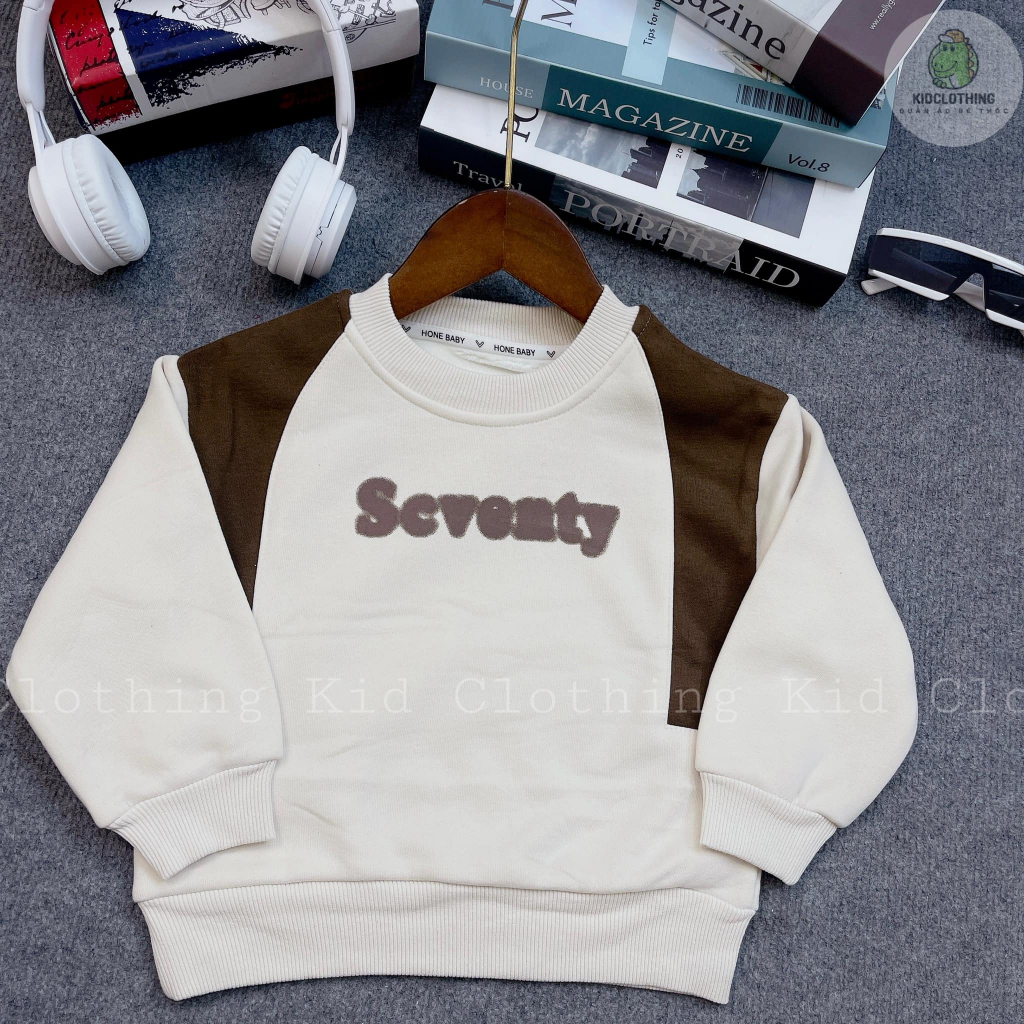 Áo nỉ chữ SEVENTY mix đồ siêu đỉnh by KID CLOTHING  :