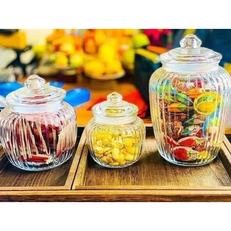 SET 3 HŨ THỦY TINH