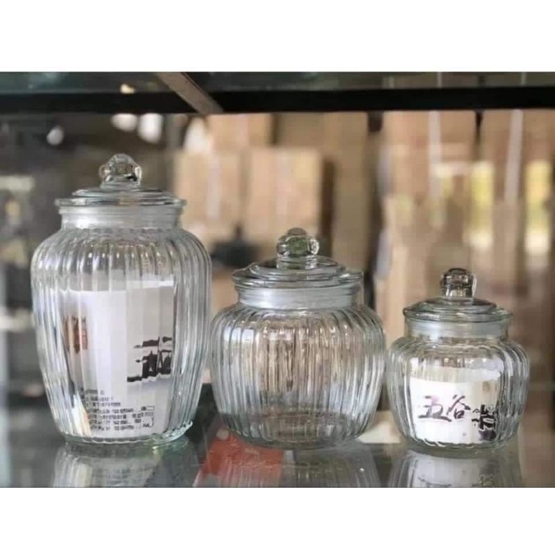 SET 3 HŨ THỦY TINH