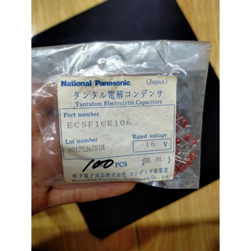 Tụ Panasonic Tantalum 10uf 16v