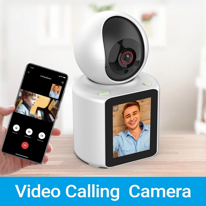Camera trong nhà C30, màn hình Ips 2,8 inch, đàm thoại video 2 chiều siêu nét, công nghệ Al
