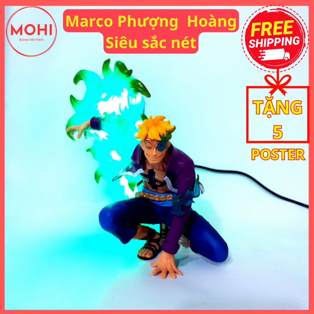 Mô hình Marco Phượng Hoàng siêu đẹp siêu chất, cao 20 cm - Mô hình One Piece