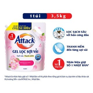 Nước giặt gel Attack