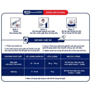 Nước giặt gel Attack
