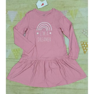 Váy cotton dài tay bé gái Canifa