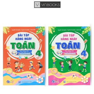 Sách - bài tập hằng ngày toán lớp 4 cánh diều - combo 2 tập