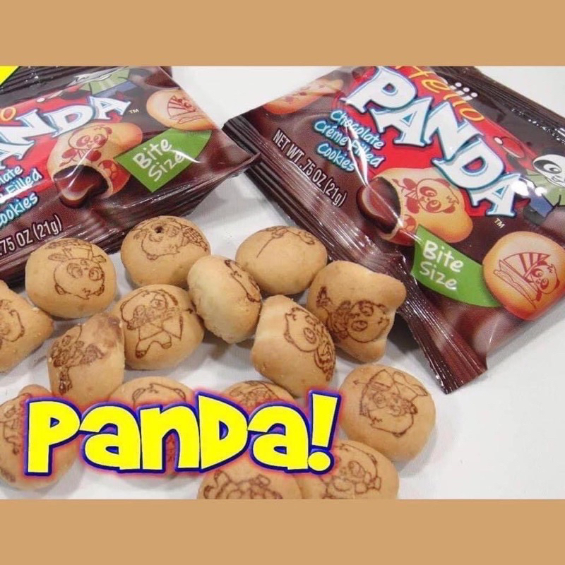 Bánh gấu Panda Meiji 680g Chocolate hộp 32 gói nhỏ