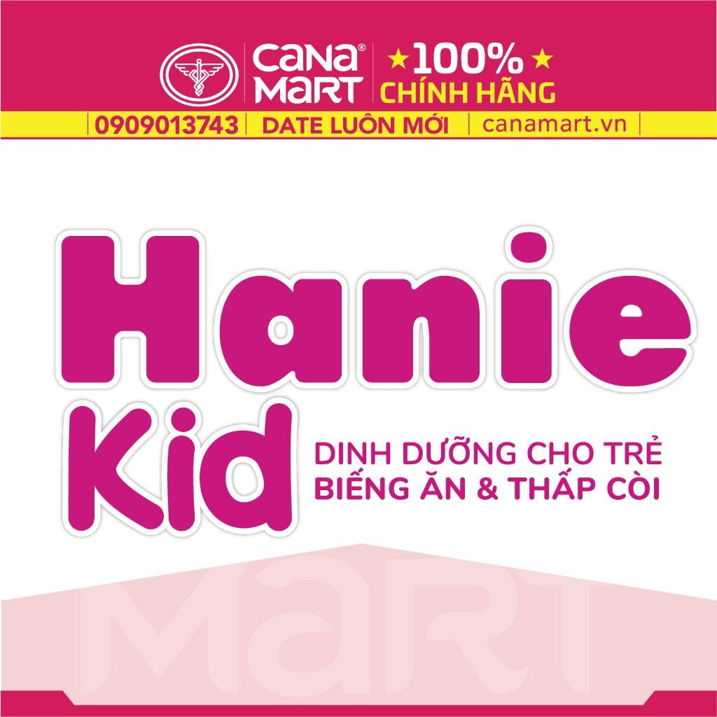 Sữa bột Nutricare Hanie Kid 2+ cho trẻ biếng ăn suy dinh dưỡng (850g)