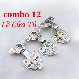 Combo 12 Bản lề tủ Bản lề thép Bản lề giảm chấn Nguyên Việt cao cấp