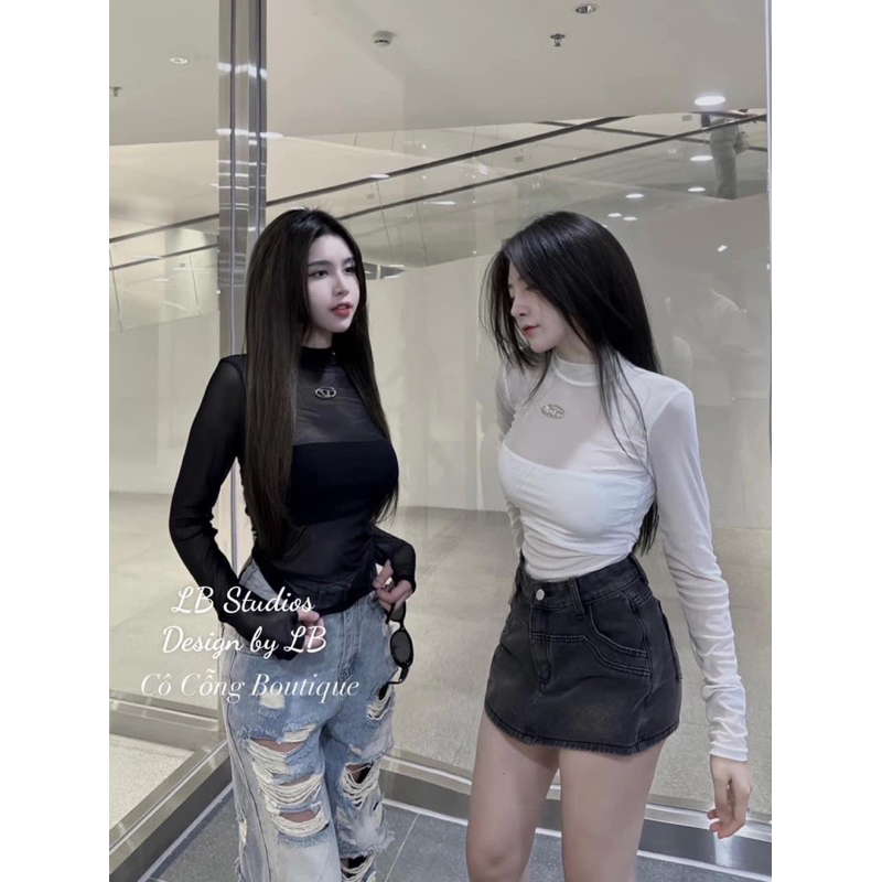 Siêu Phẩm e Full 2 màu chuẩn mẫu luôn kèm tang đá trước ngực kèm áo ống có đệm ngực chun lứng Over size in siêu hót