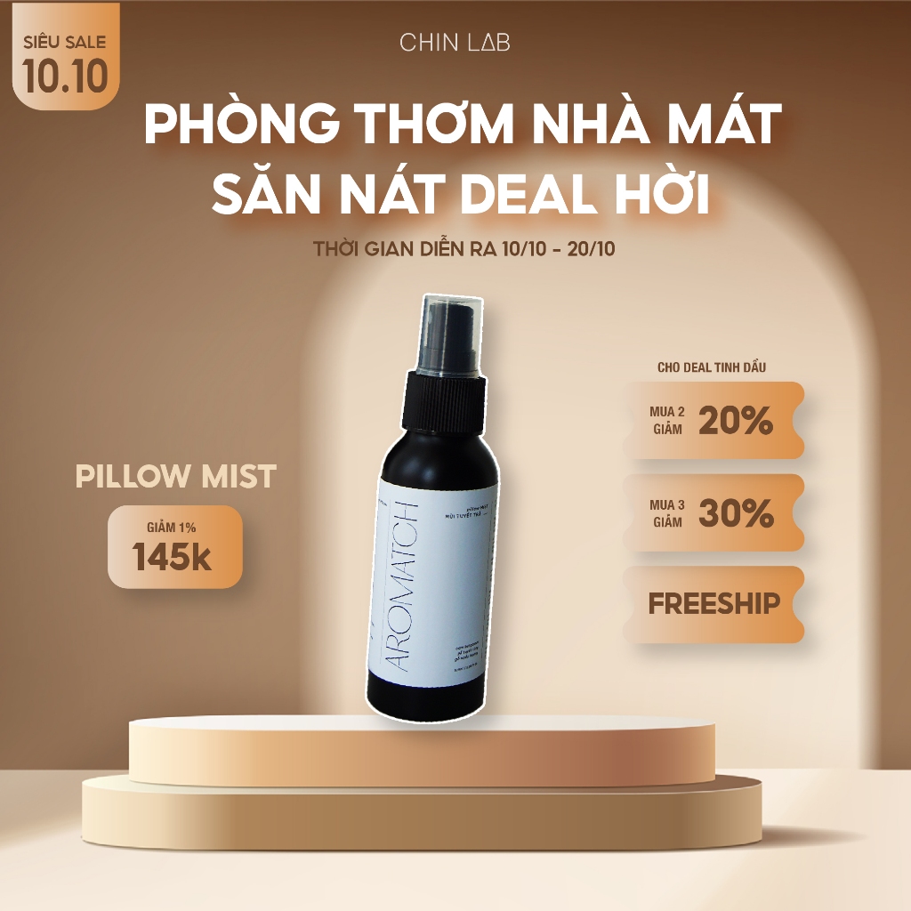 Chai Xịt Thơm - Pillow Mist - Linen Spray - Xịt Thơm Gối